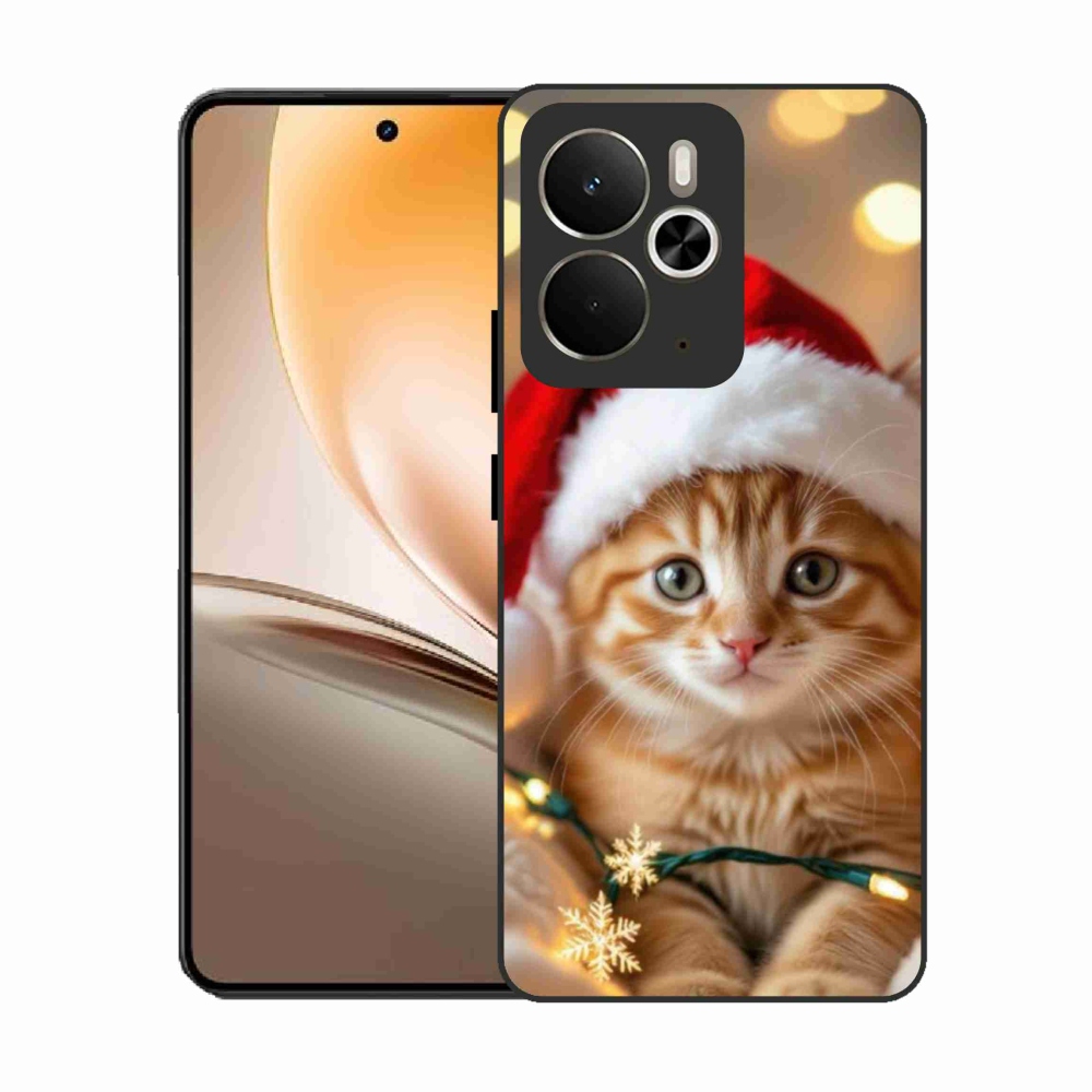 Gélový kryt mmCase na Realme 14T 5G/14 5G - vianočné mačiatko