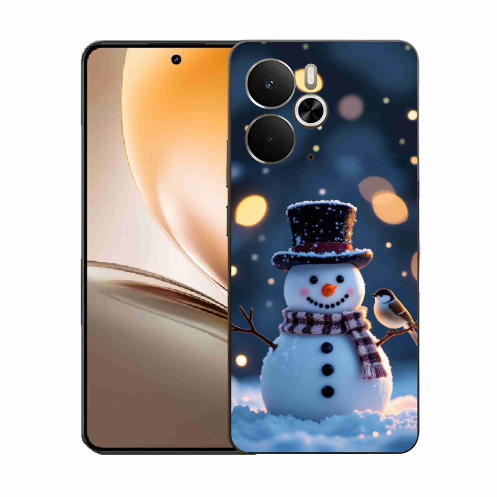 Gélový kryt mmCase na Realme 14T 5G/14 5G - vianočný snehuliak