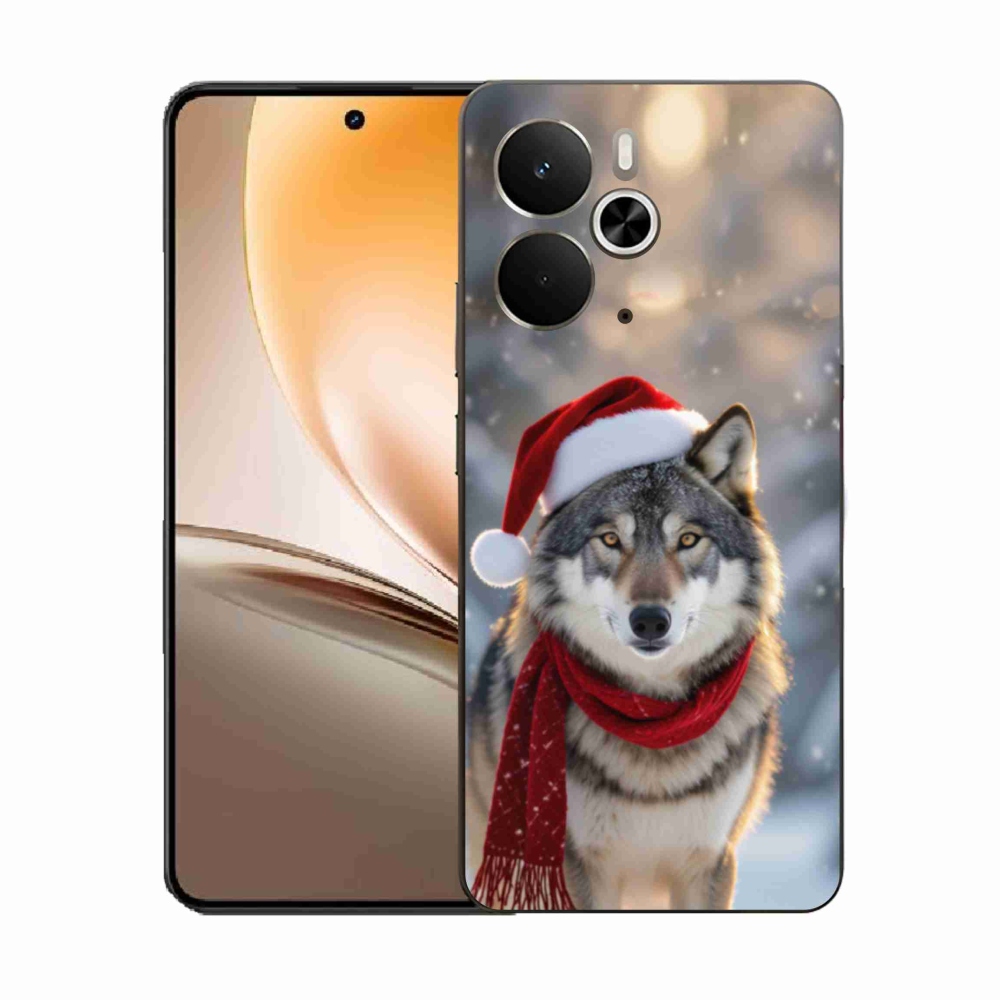 Gélový kryt mmCase na Realme 14T 5G/14 5G - vianočný vlk