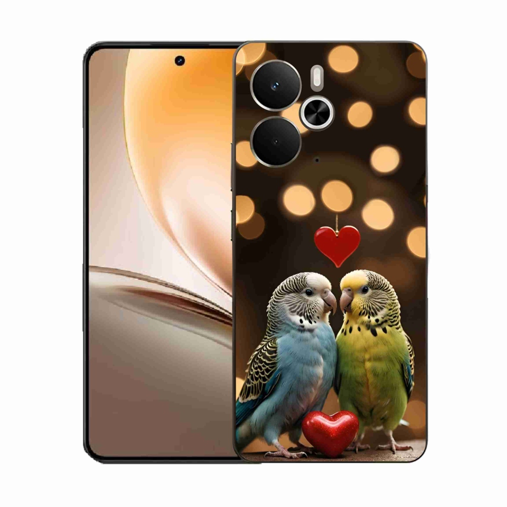 Gélový kryt mmCase na Realme 14T 5G/14 5G - zamilovaní papagáje