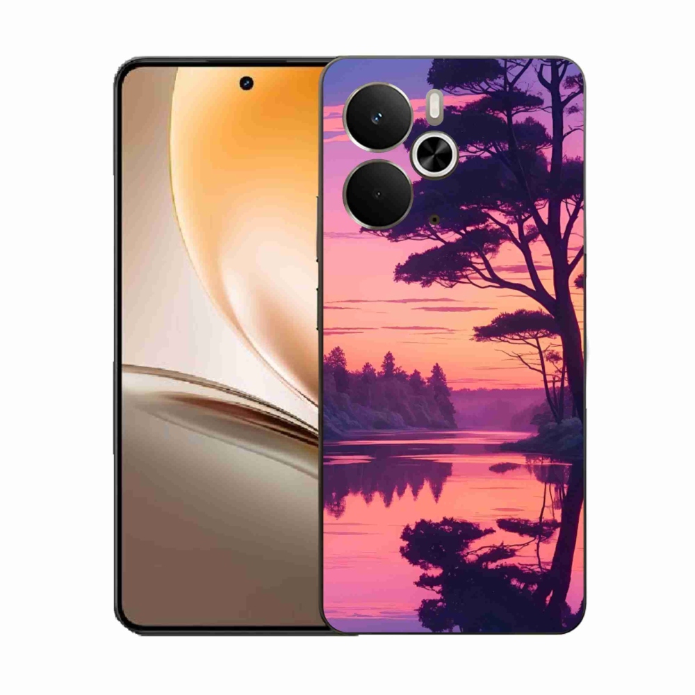 Gélový kryt mmCase na Realme 14T 5G/14 5G - západ slnka nad jazerom