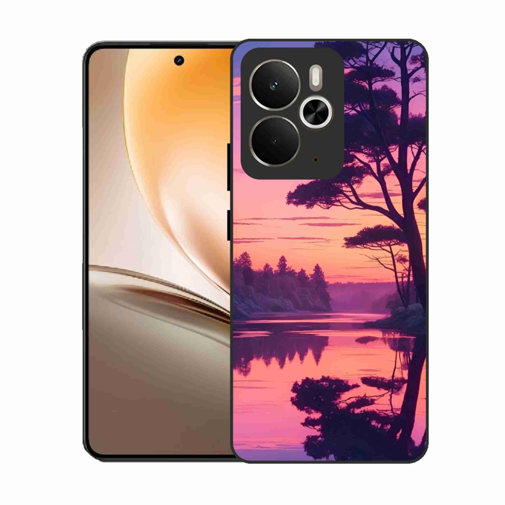 Gélový kryt mmCase na Realme 14T 5G/14 5G - západ slnka nad jazerom