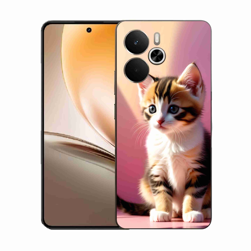 Gélový kryt mmCase na Realme 14T 5G/14 5G - zvedavé mačiatko 2