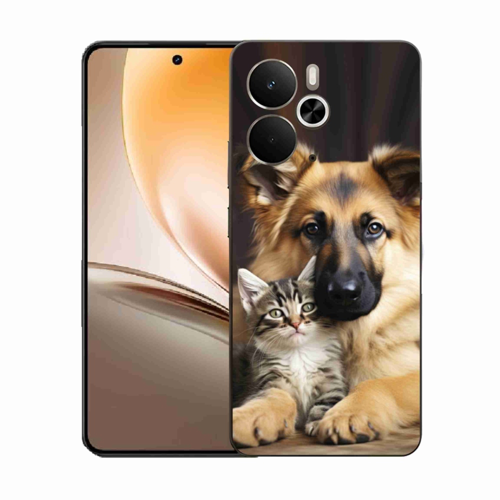 Gélový kryt mmCase na Realme 14T 5G/14 5G - zvieracie priateľstvo