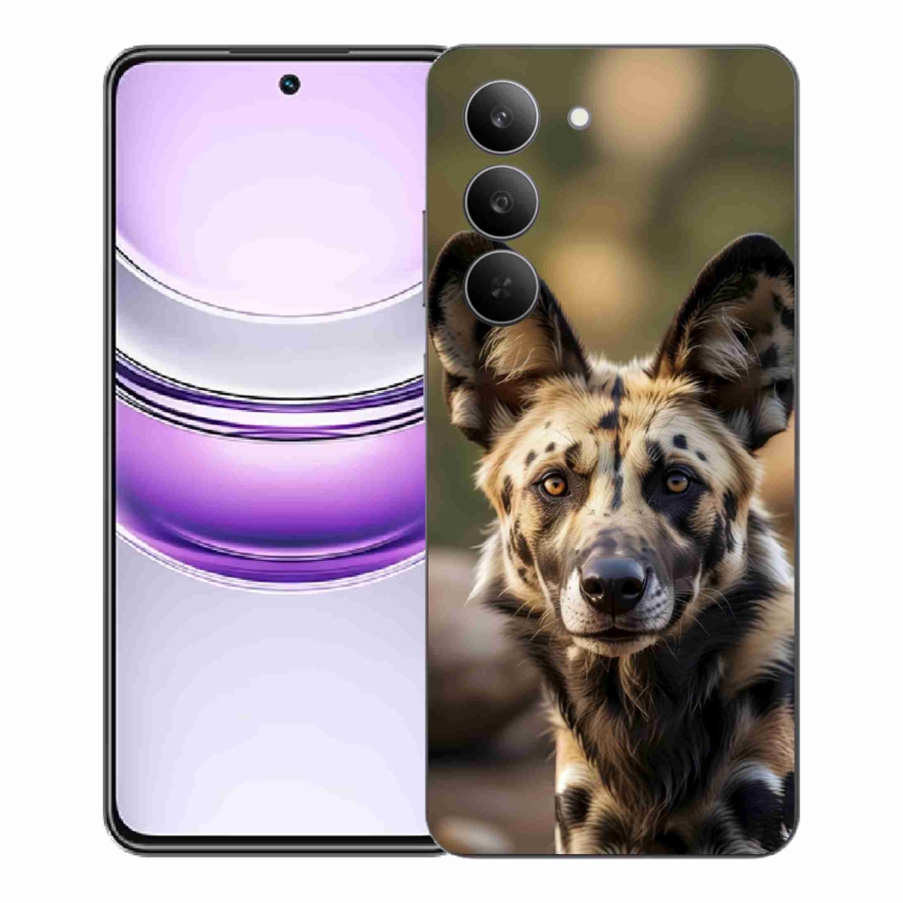 Gélový kryt mmCase na Realme 14x 5G - africký divoký pes