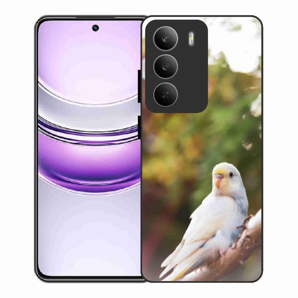 Gélový kryt mmCase na Realme 14x 5G - andulka biela