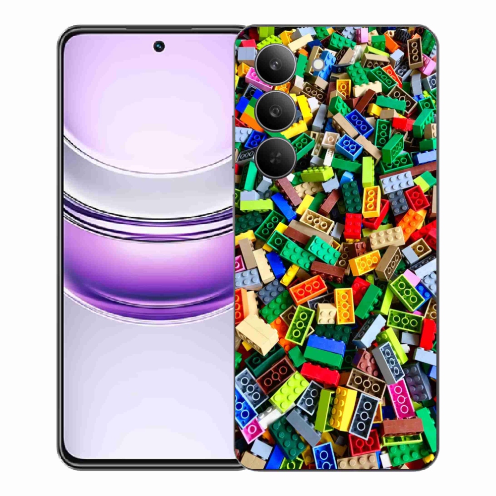 Gélový kryt mmCase na Realme 14x 5G - farebné stavebné kocky