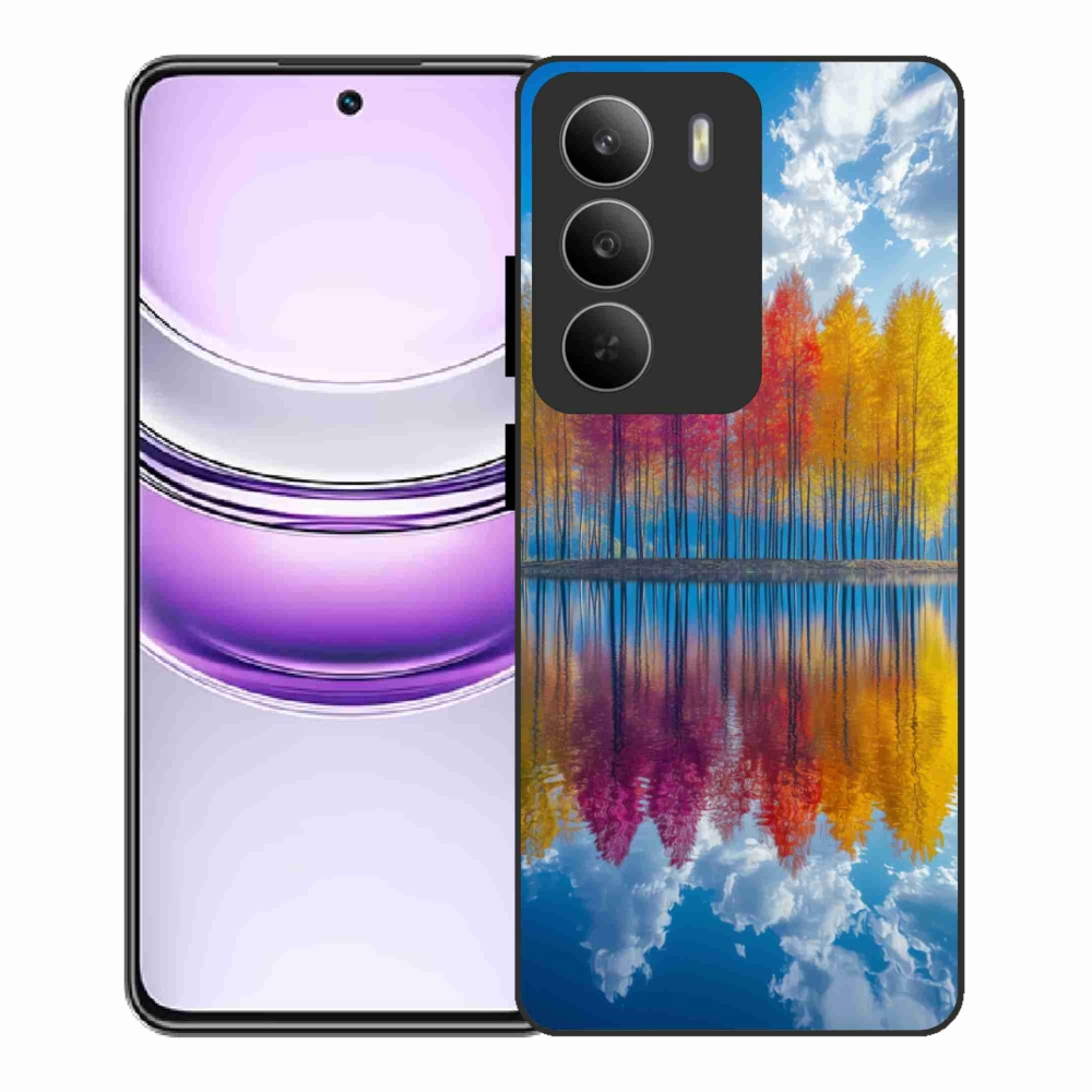 Gélový kryt mmCase na Realme 14x 5G - farebné stromy