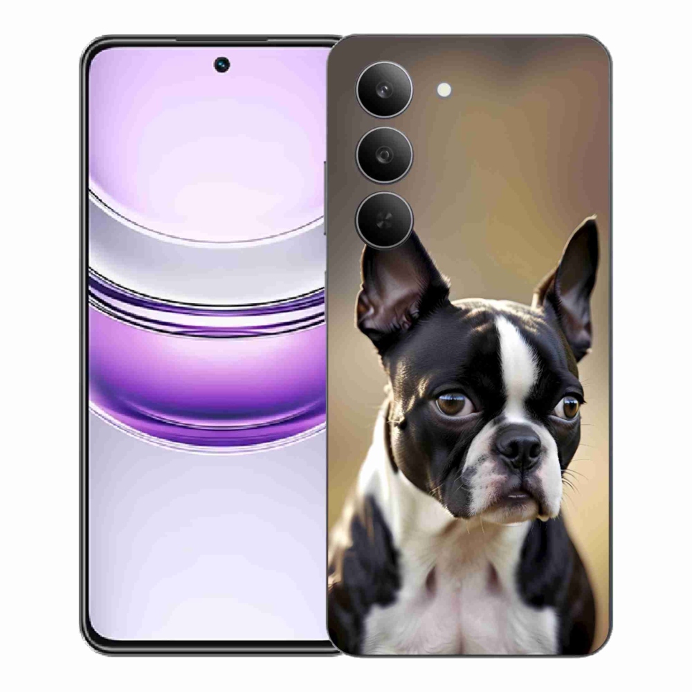 Gélový kryt mmCase na Realme 14x 5G - bostonský teriér