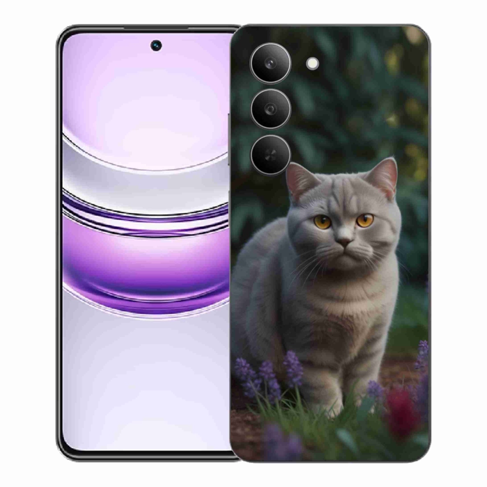 Gélový kryt mmCase na Realme 14x 5G - britská mačka
