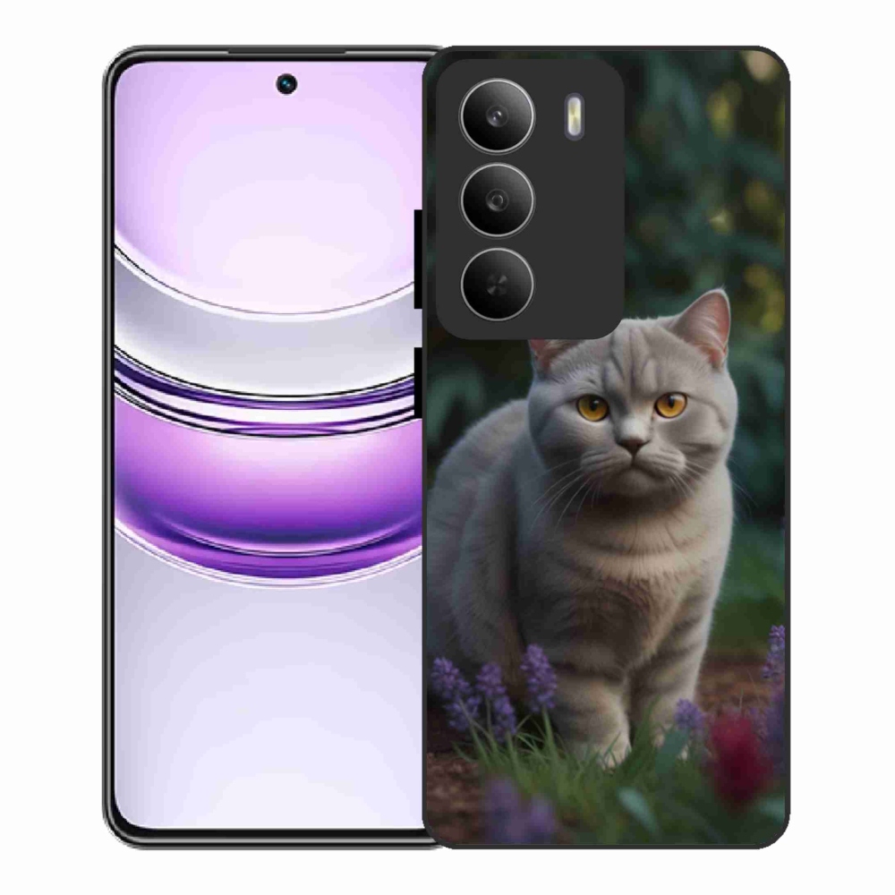 Gélový kryt mmCase na Realme 14x 5G - britská mačka