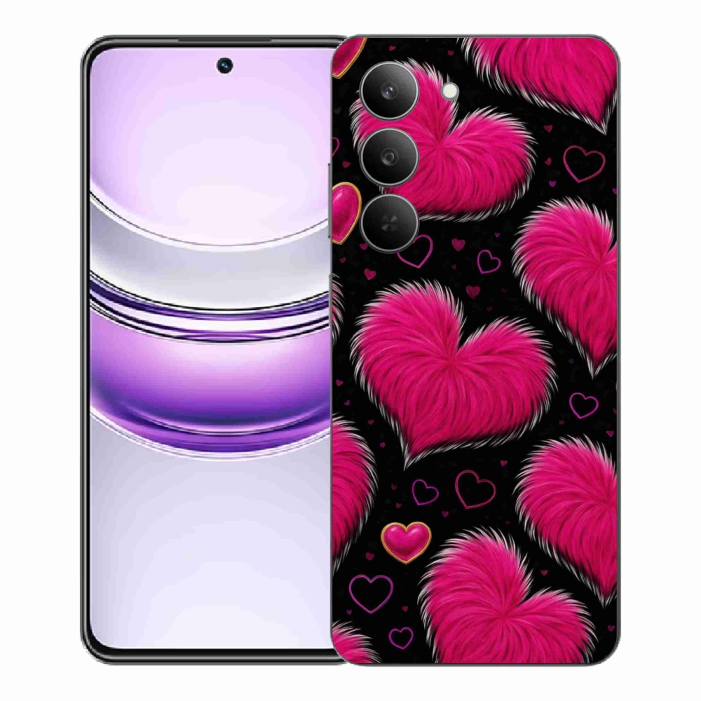 Gélový kryt mmCase na Realme 14x 5G - hebké srdce