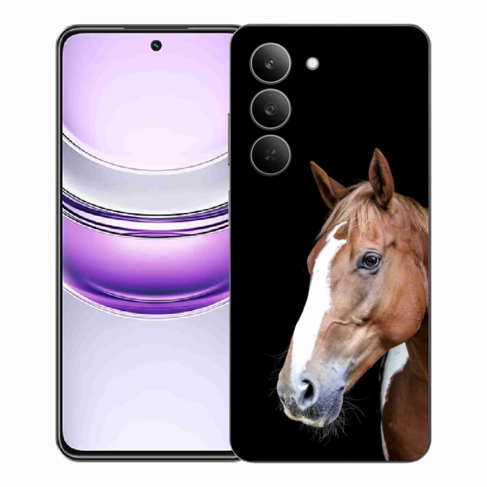 Gélový kryt mmCase na Realme 14x 5G - hnedý kôň 3