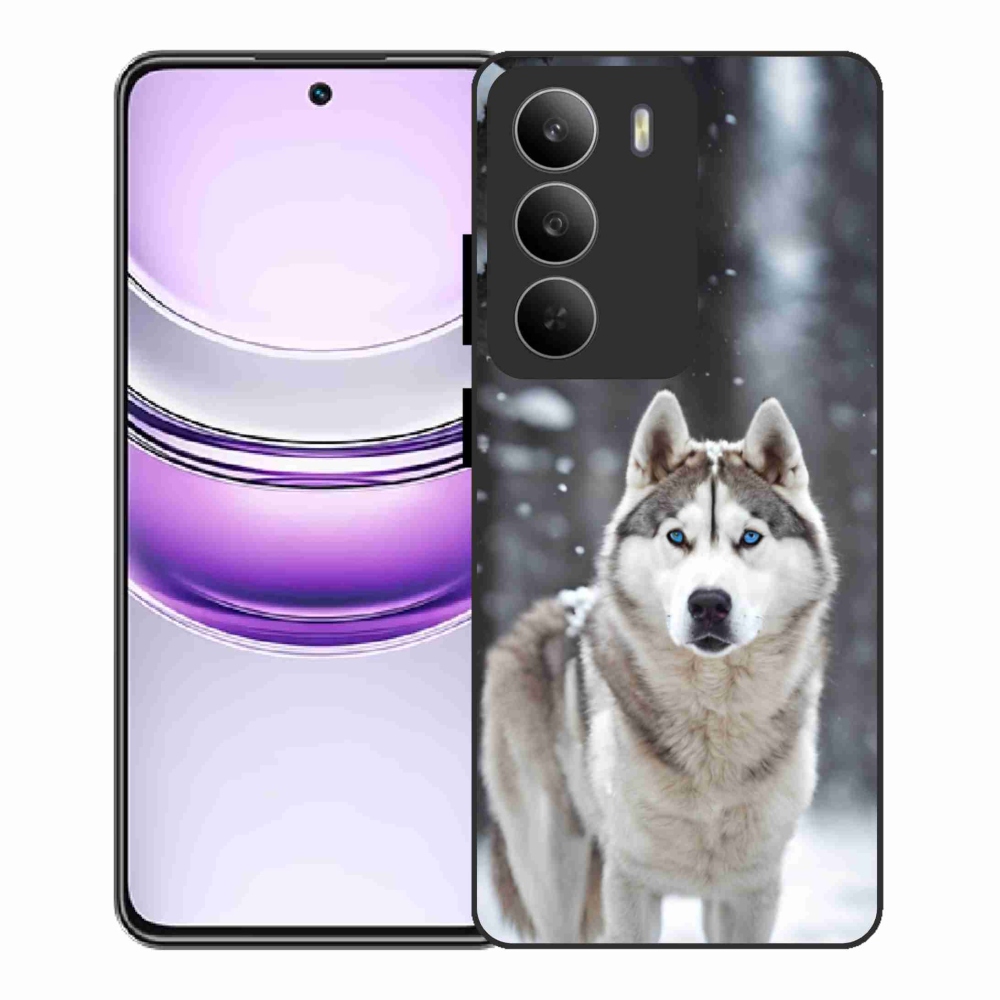 Gélový kryt mmCase na Realme 14x 5G - husky 2