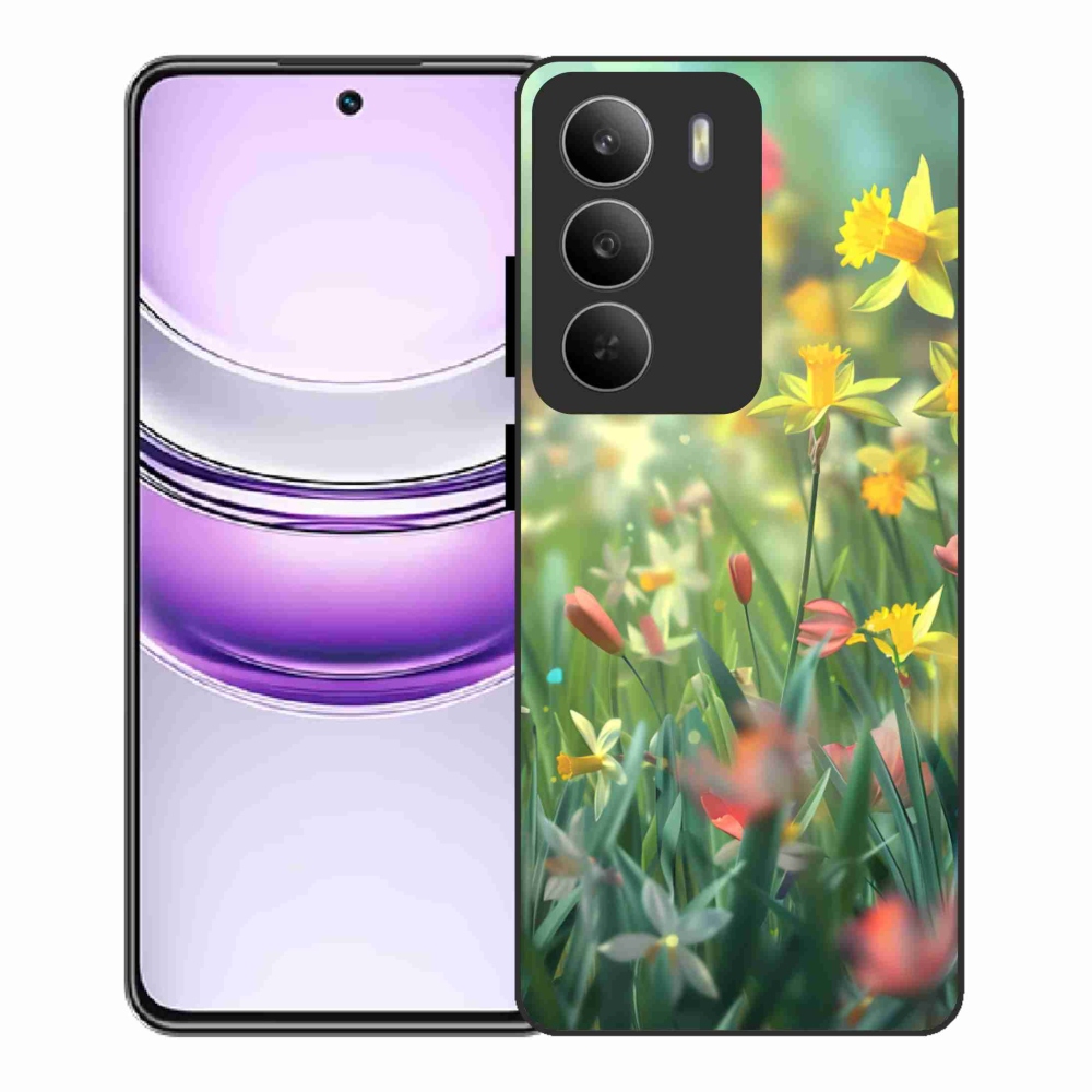 Gélový kryt mmCase na Realme 14x 5G - jarné kvety