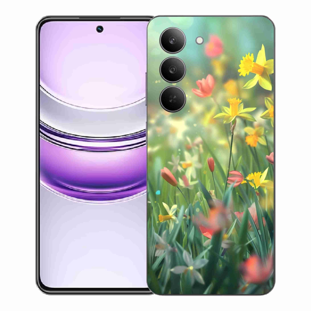 Gélový kryt mmCase na Realme 14x 5G - jarné kvety