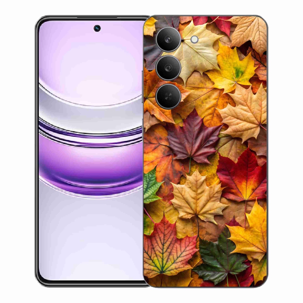Gélový kryt mmCase na Realme 14x 5G - javorové listy 2