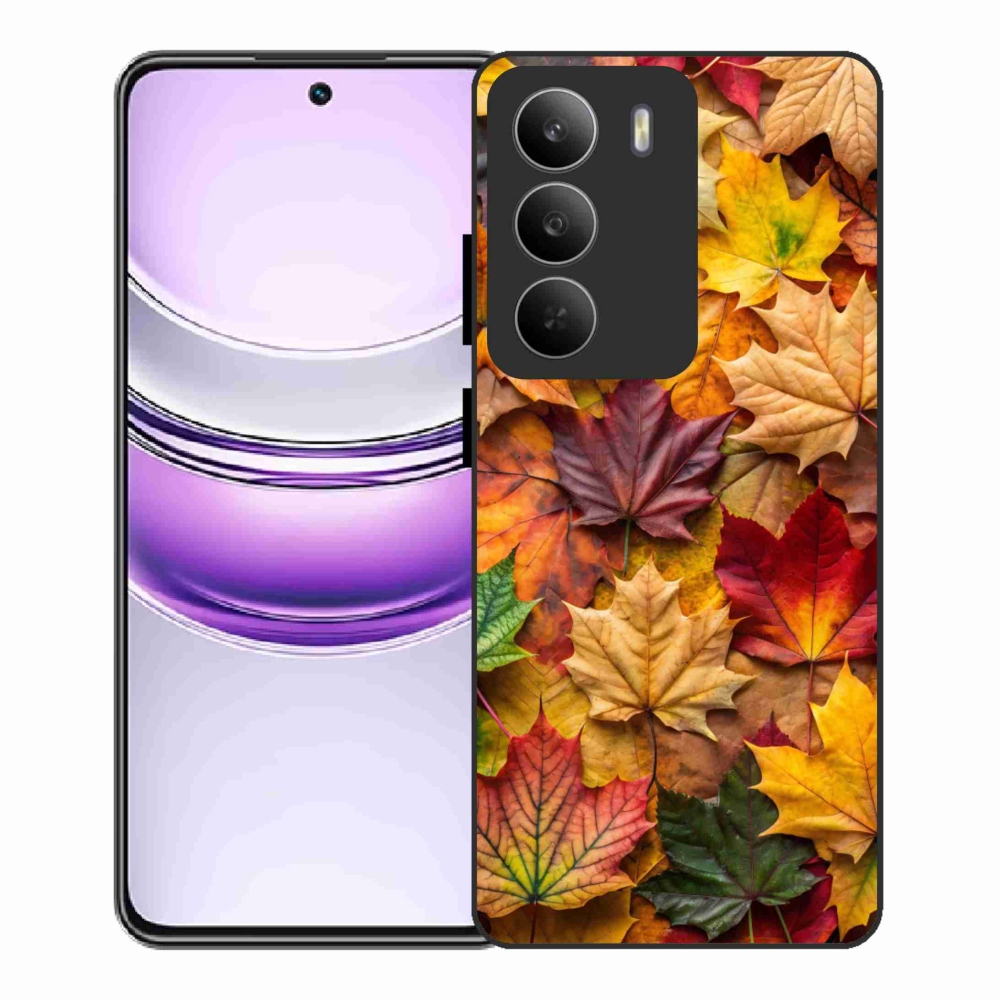 Gélový kryt mmCase na Realme 14x 5G - javorové listy 2