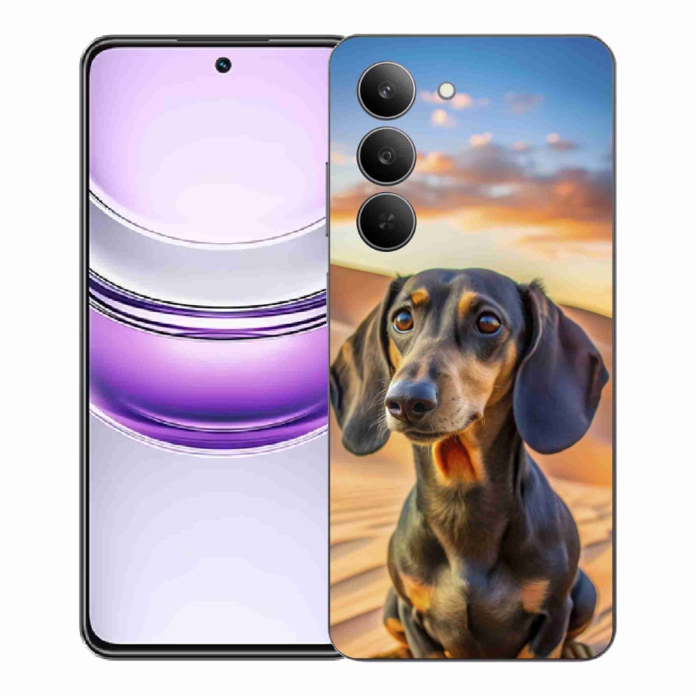 Gélový kryt mmCase na Realme 14x 5G - jazvečík 3
