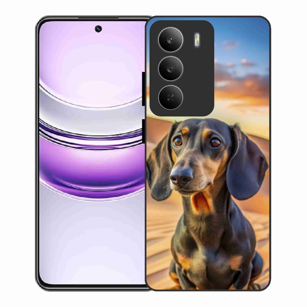 Gélový kryt mmCase na Realme 14x 5G - jazvečík 3