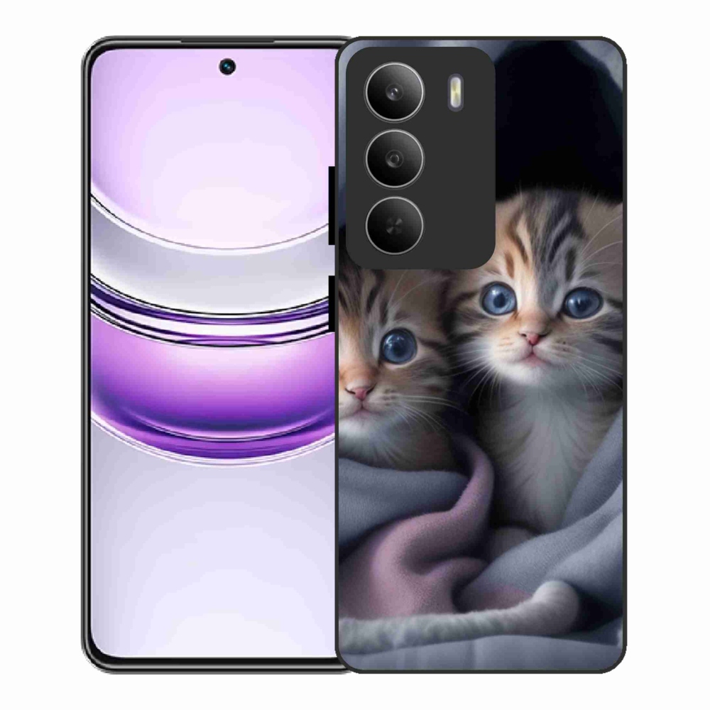 Gélový kryt mmCase na Realme 14x 5G - mačacie duo 2
