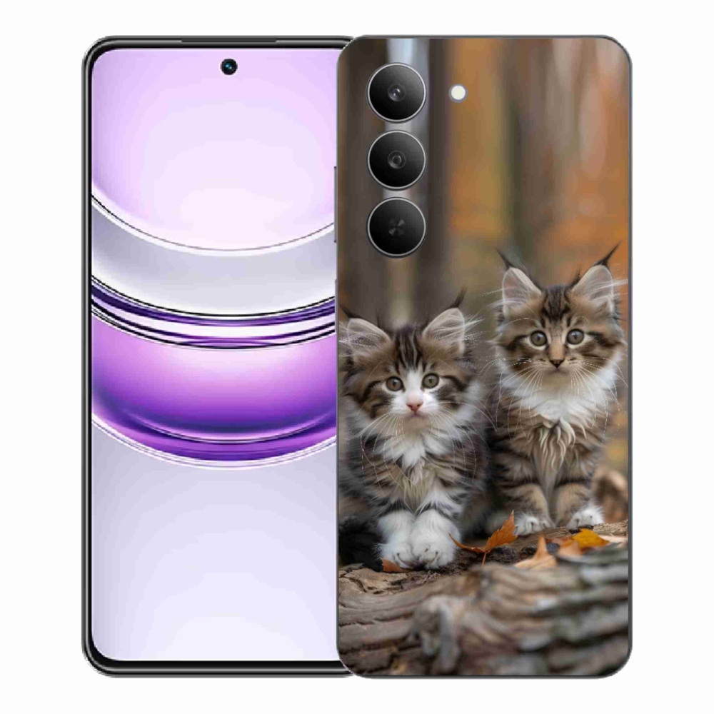 Gélový kryt mmCase na Realme 14x 5G - mačacie duo 3