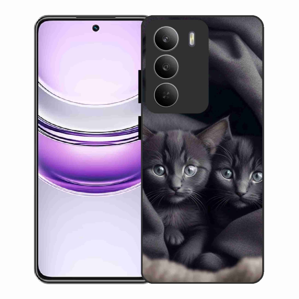 Gélový kryt mmCase na Realme 14x 5G - mačacie duo