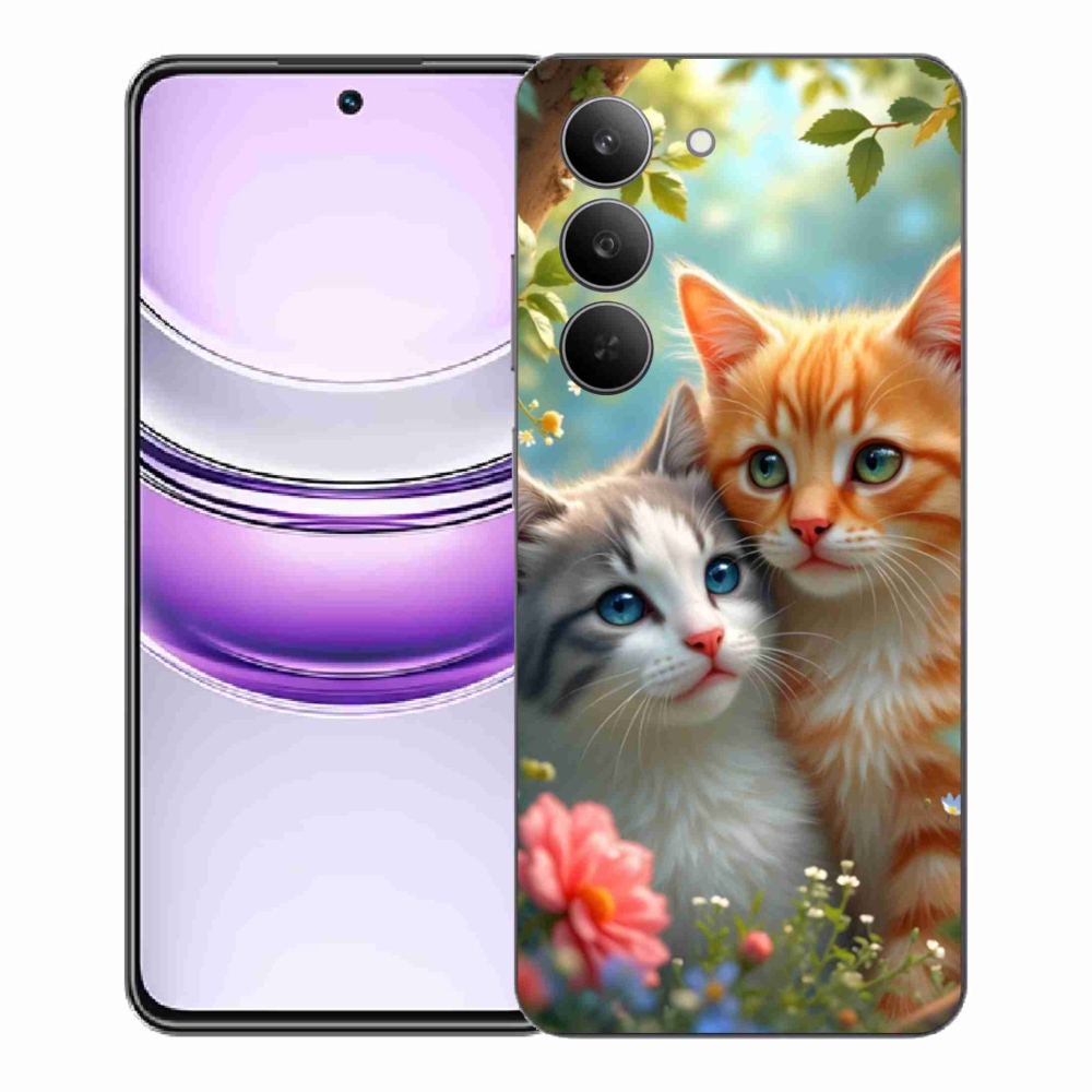 Gélový kryt mmCase na Realme 14x 5G - mačacia láska 2