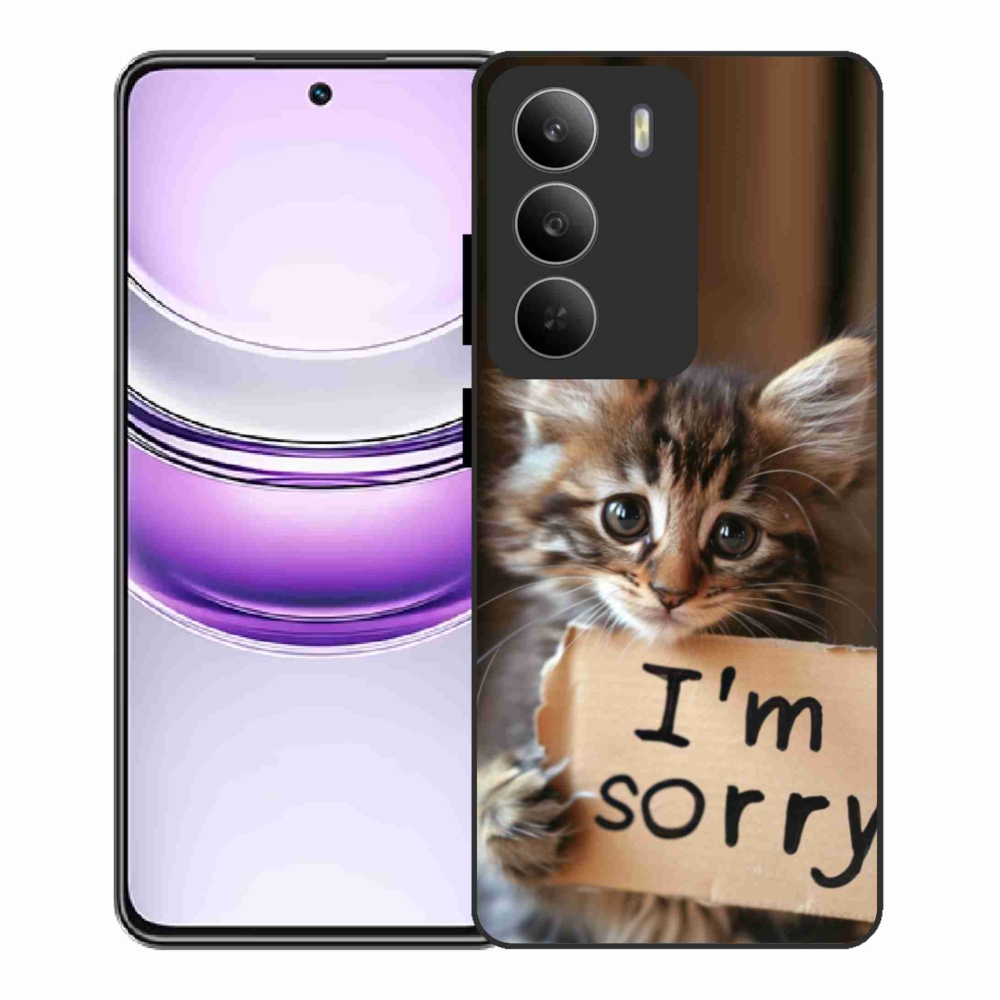 Gélový kryt mmCase na Realme 14x 5G - mačacie ospravedlnenie