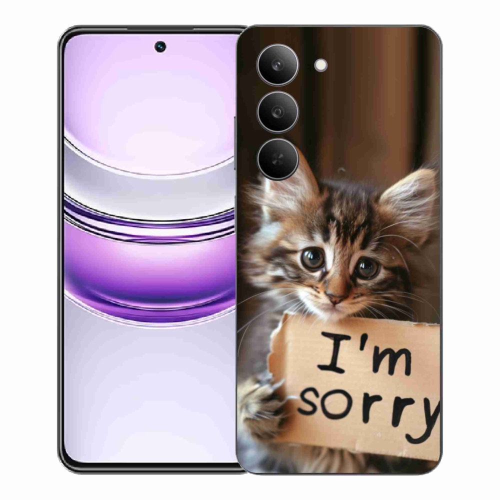 Gélový kryt mmCase na Realme 14x 5G - mačacie ospravedlnenie