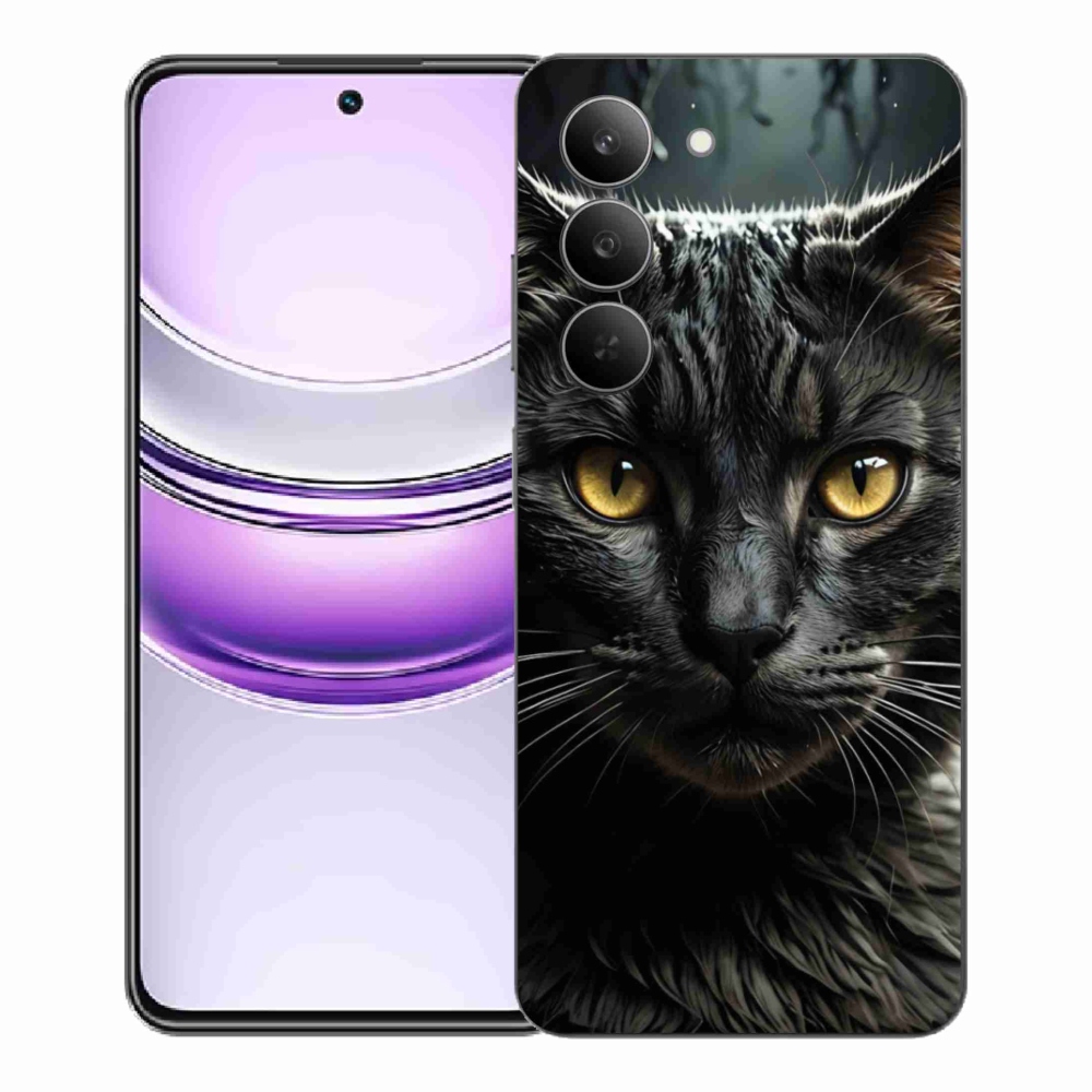 Gélový kryt mmCase na Realme 14x 5G - mačacie pohľad 3