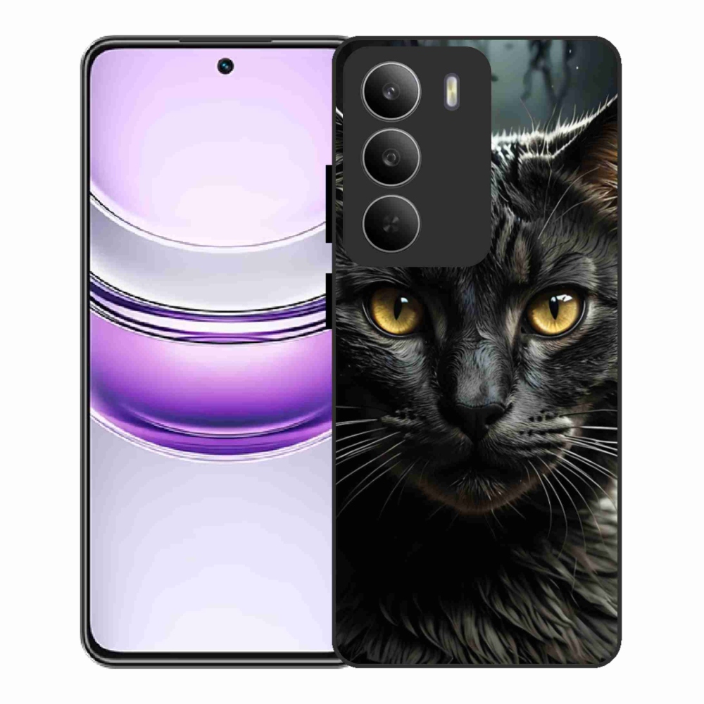 Gélový kryt mmCase na Realme 14x 5G - mačacie pohľad 3