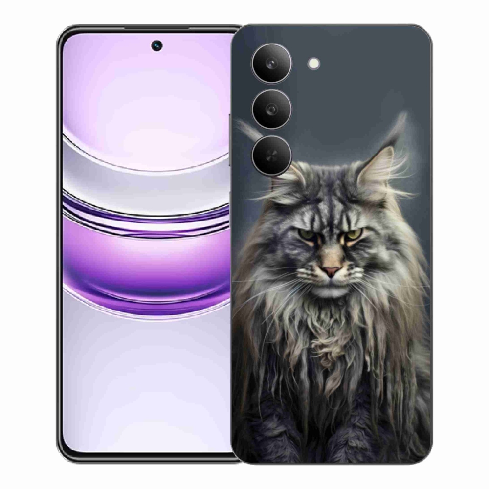 Gélový kryt mmCase na Realme 14x 5G - mačacie pohľad 4