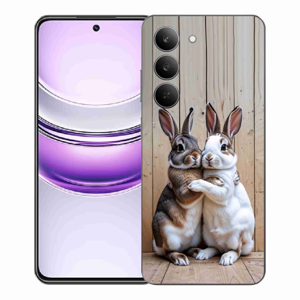 Gélový kryt mmCase na Realme 14x 5G - králičie pár