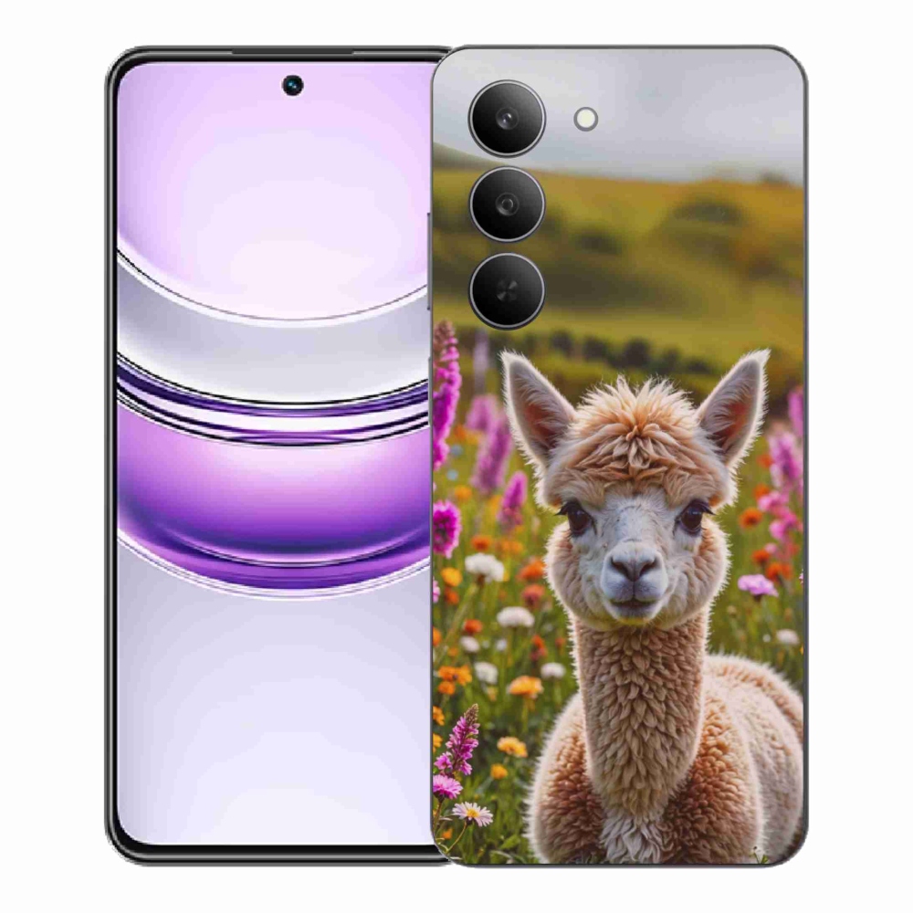 Gélový kryt mmCase na Realme 14x 5G - lama na lúke