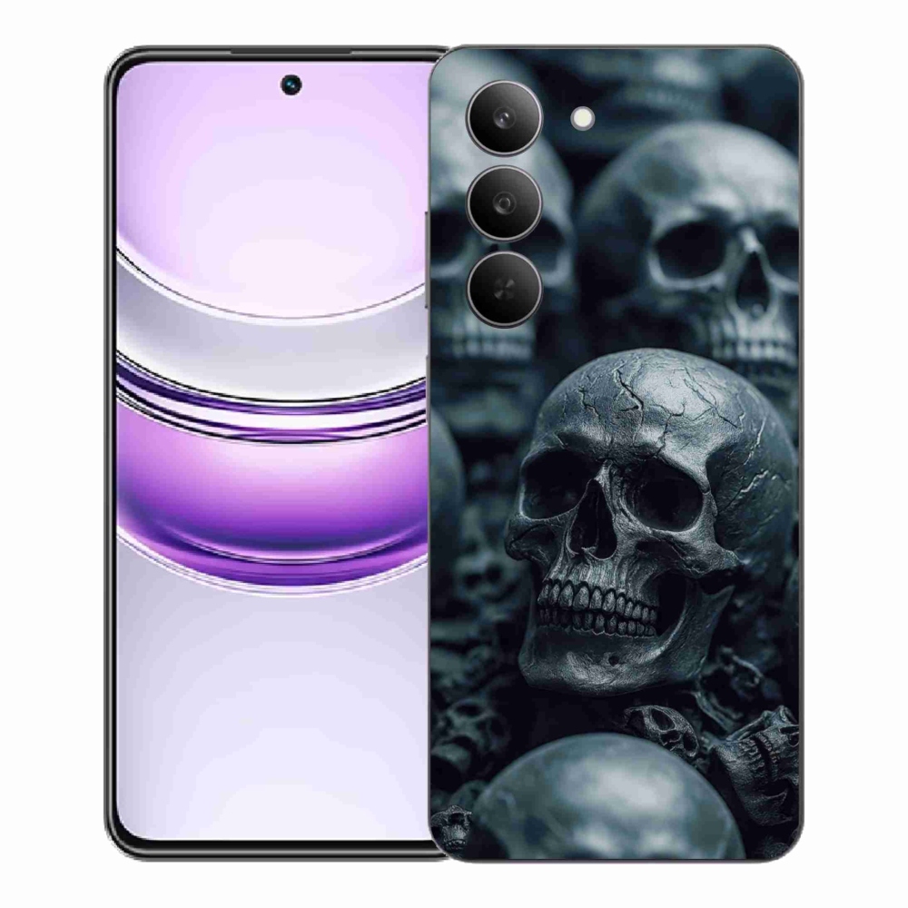 Gélový kryt mmCase na Realme 14x 5G - lebka 2