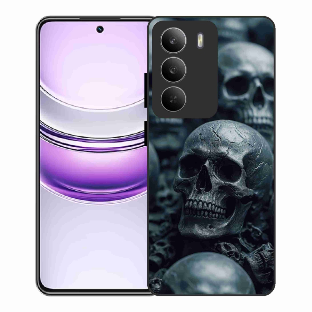 Gélový kryt mmCase na Realme 14x 5G - lebka 2