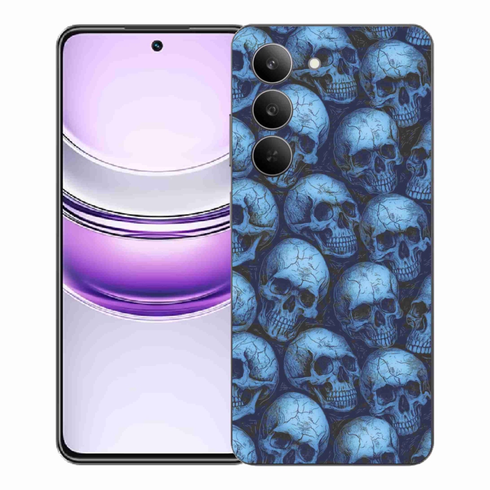 Gélový kryt mmCase na Realme 14x 5G - lebky