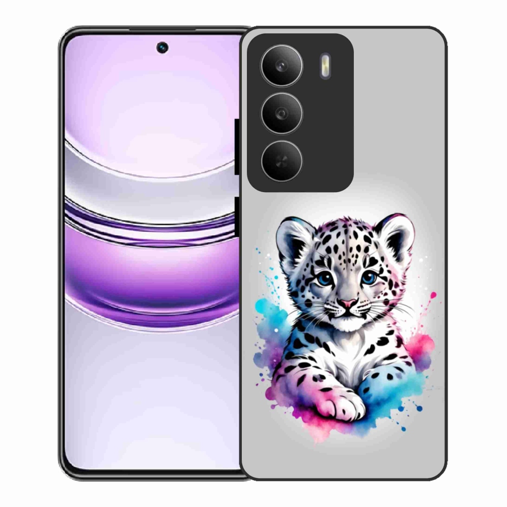 Gélový kryt mmCase na Realme 14x 5G - leopardej mláďa