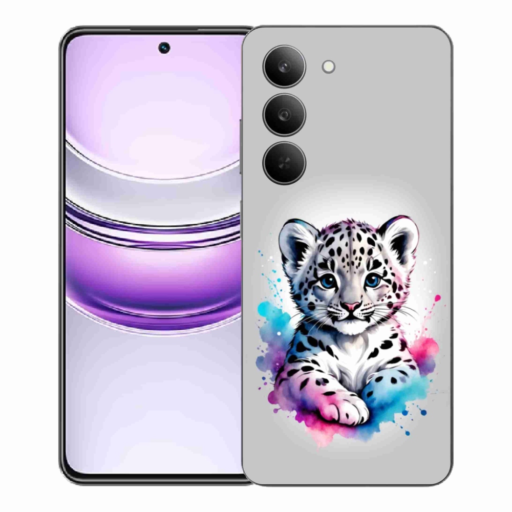Gélový kryt mmCase na Realme 14x 5G - leopardej mláďa