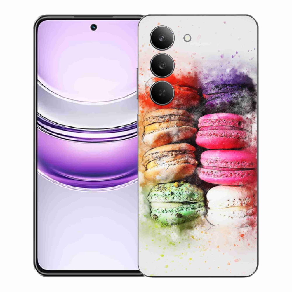 Gélový kryt mmCase na Realme 14x 5G - makrónky