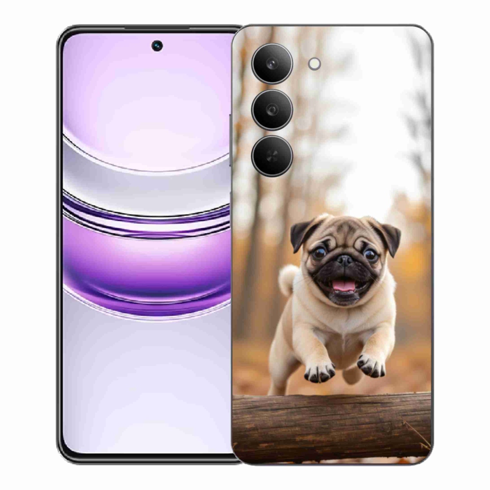 Gélový kryt mmCase na Realme 14x 5G - mops 2