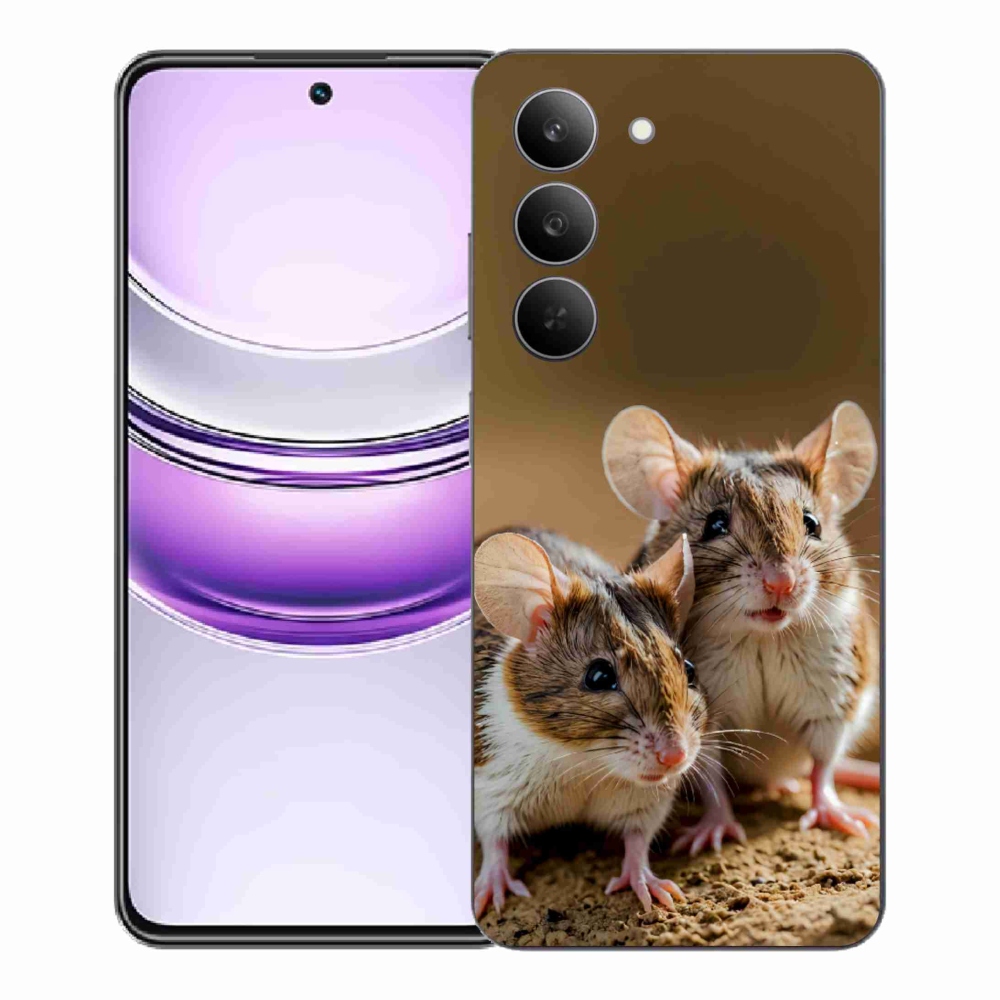 Gélový kryt mmCase na Realme 14x 5G - myší duo