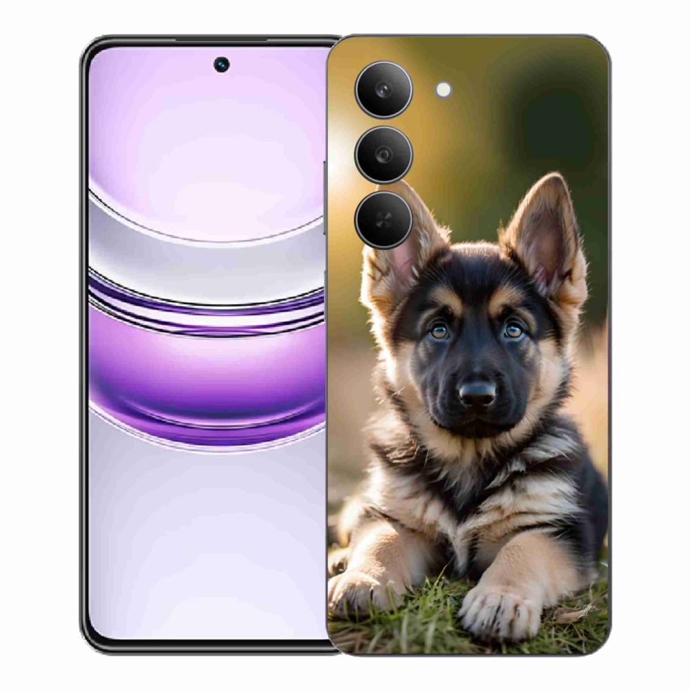 Gélový kryt mmCase na Realme 14x 5G - nemecký ovčiak v prírode
