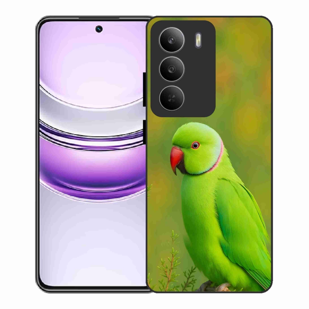 Gélový kryt mmCase na Realme 14x 5G - papagáj alexander 2