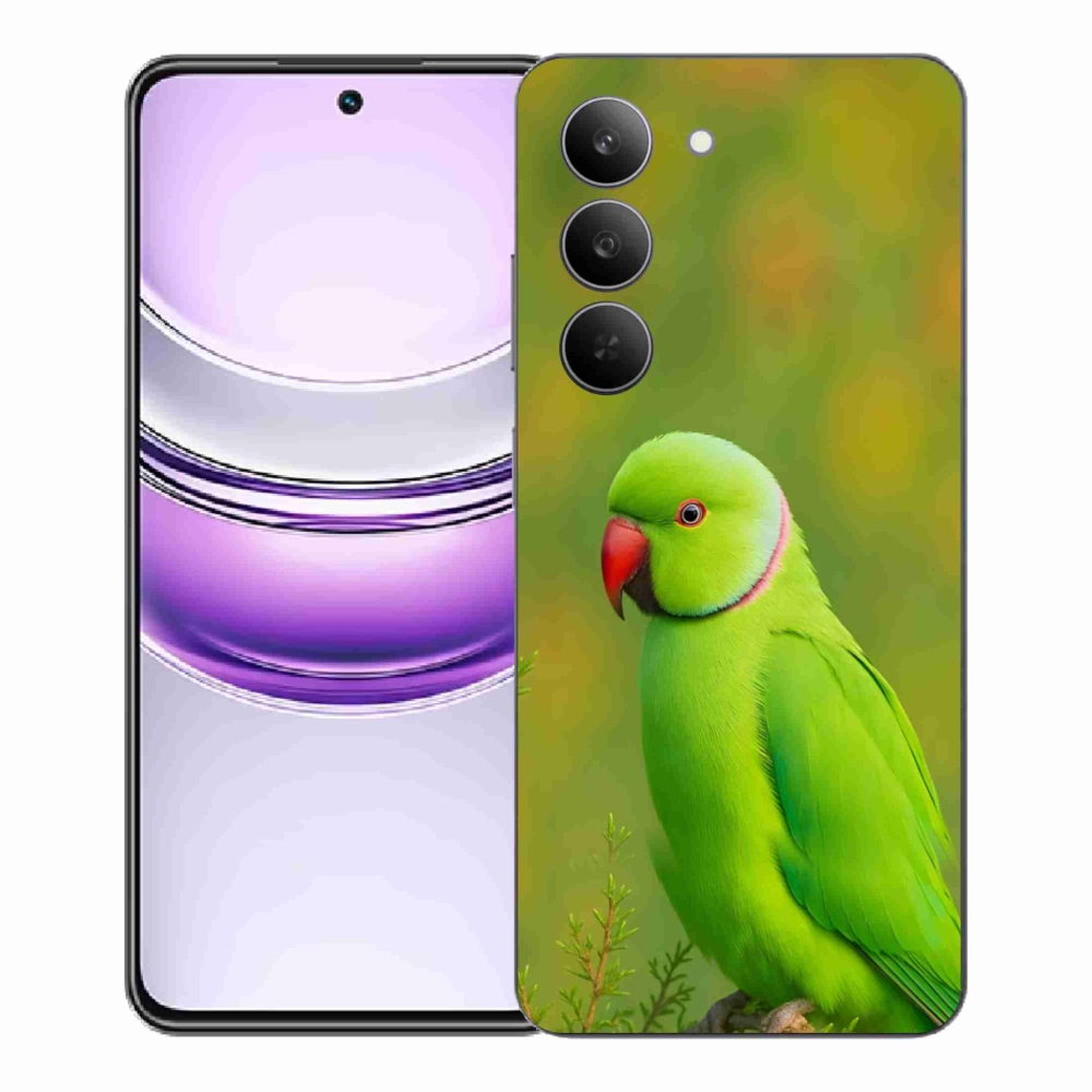 Gélový kryt mmCase na Realme 14x 5G - papagáj alexander 2