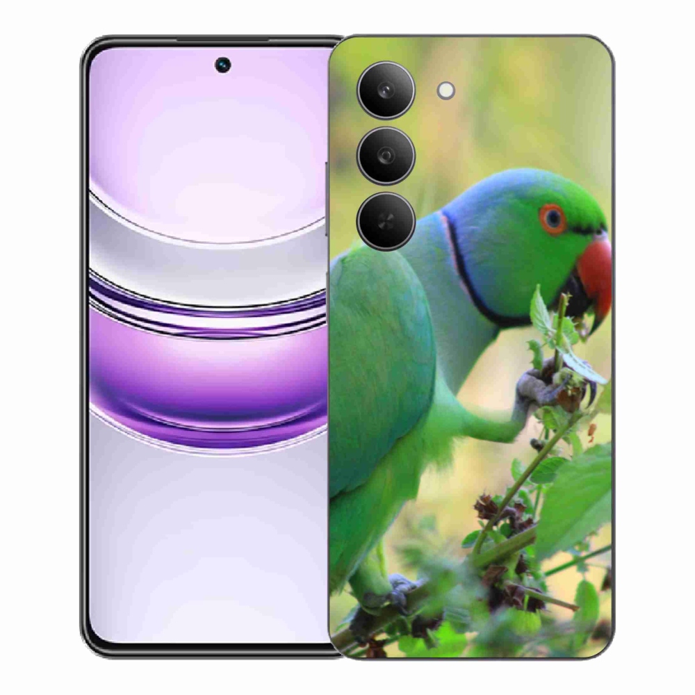 Gélový kryt mmCase na Realme 14x 5G - papagáj Alexandr