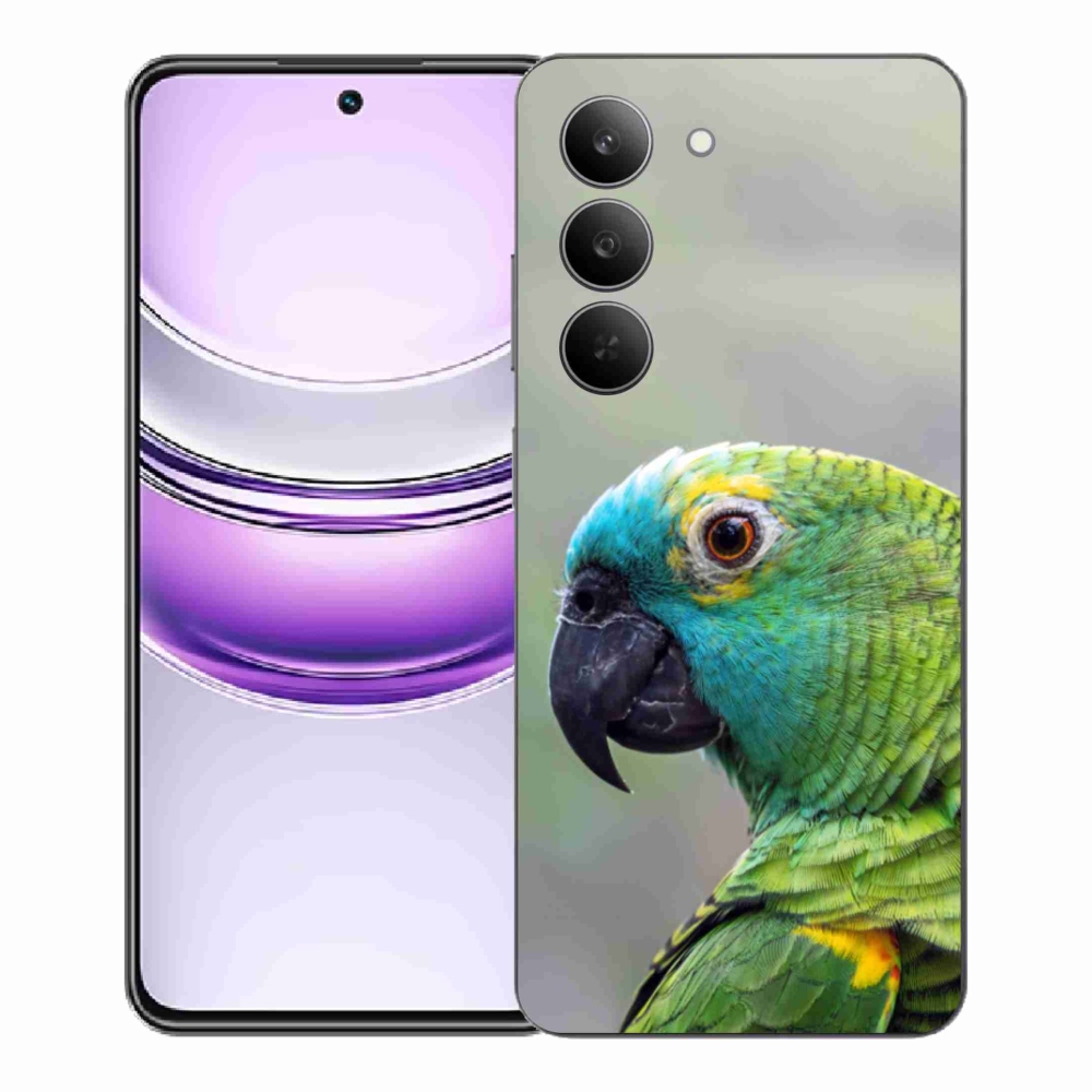 Gélový kryt mmCase na Realme 14x 5G - papagáj amazoňan