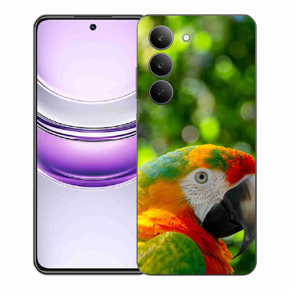 Gélový kryt mmCase na Realme 14x 5G - papagáj ara 3