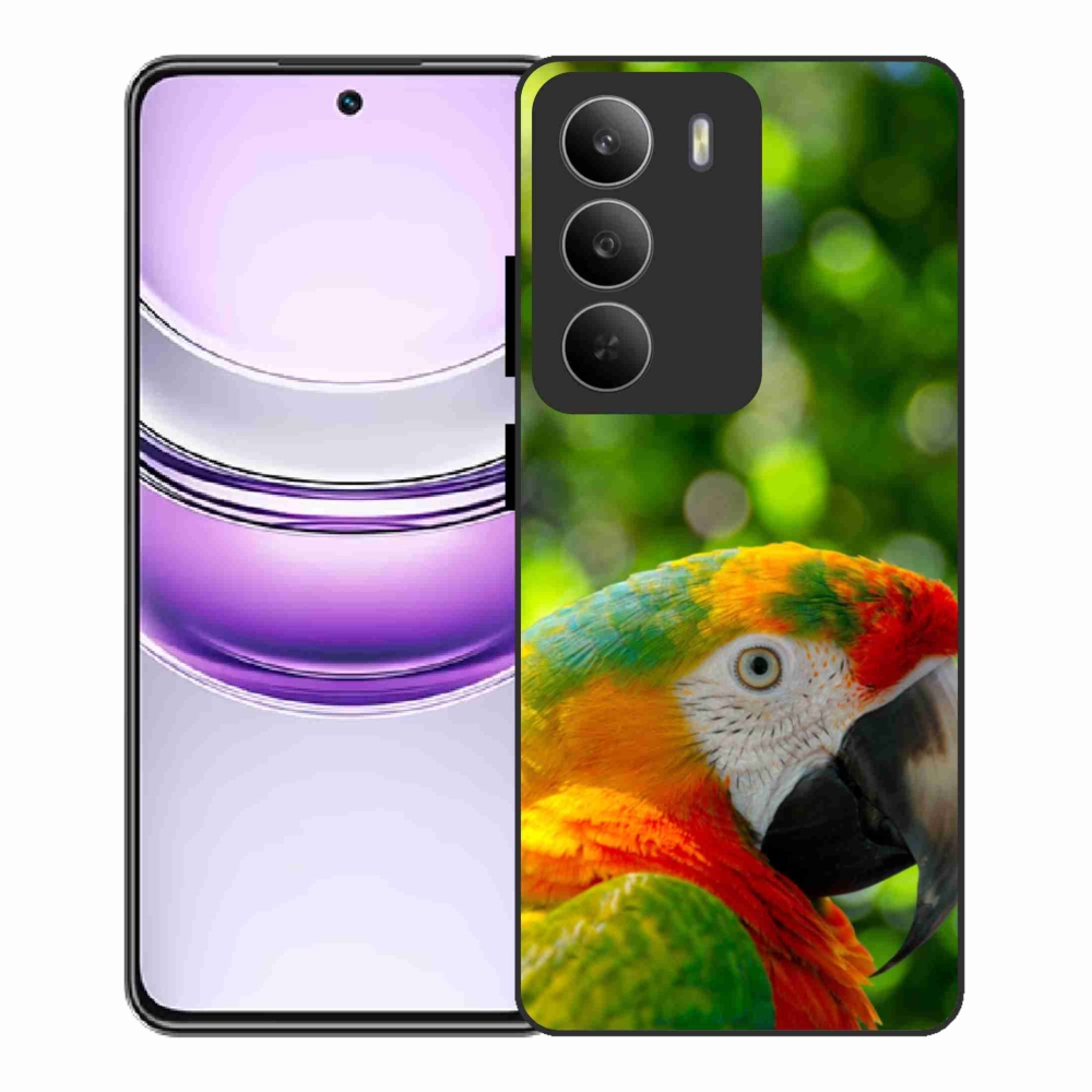 Gélový kryt mmCase na Realme 14x 5G - papagáj ara 3